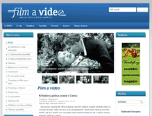 Tablet Screenshot of filmavideo.cz